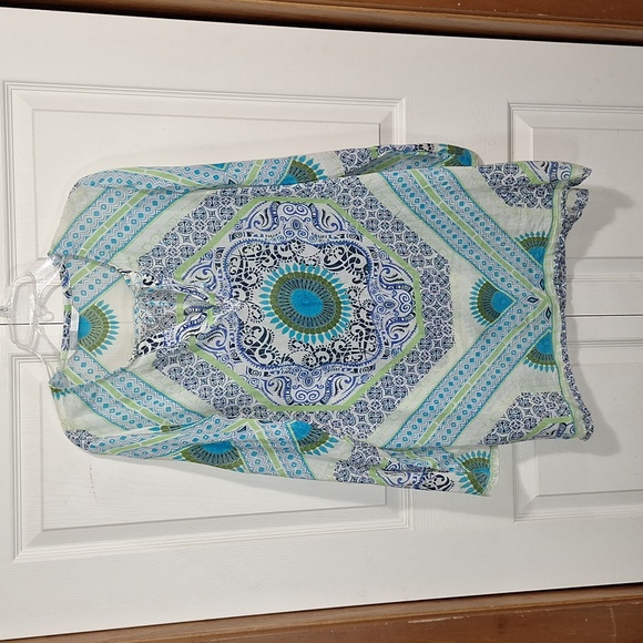 Athleta Other - Athleta lightweight bathing suit cover-up - M -blue/green boho medallion mandala
